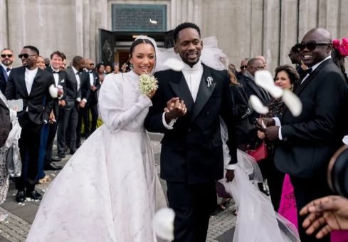 Temi Otedola and Mr Eazi wedding