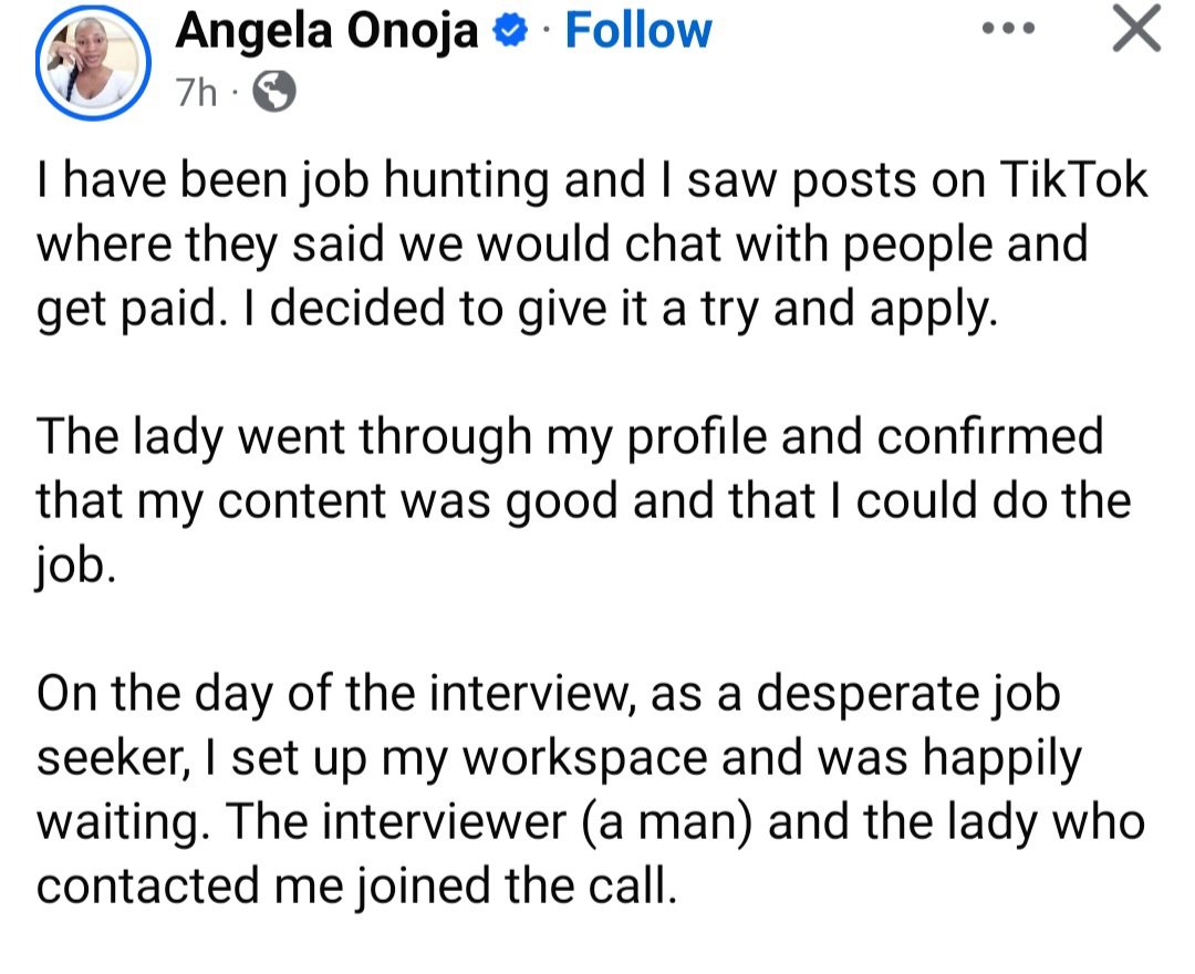 TikTok fake job scam